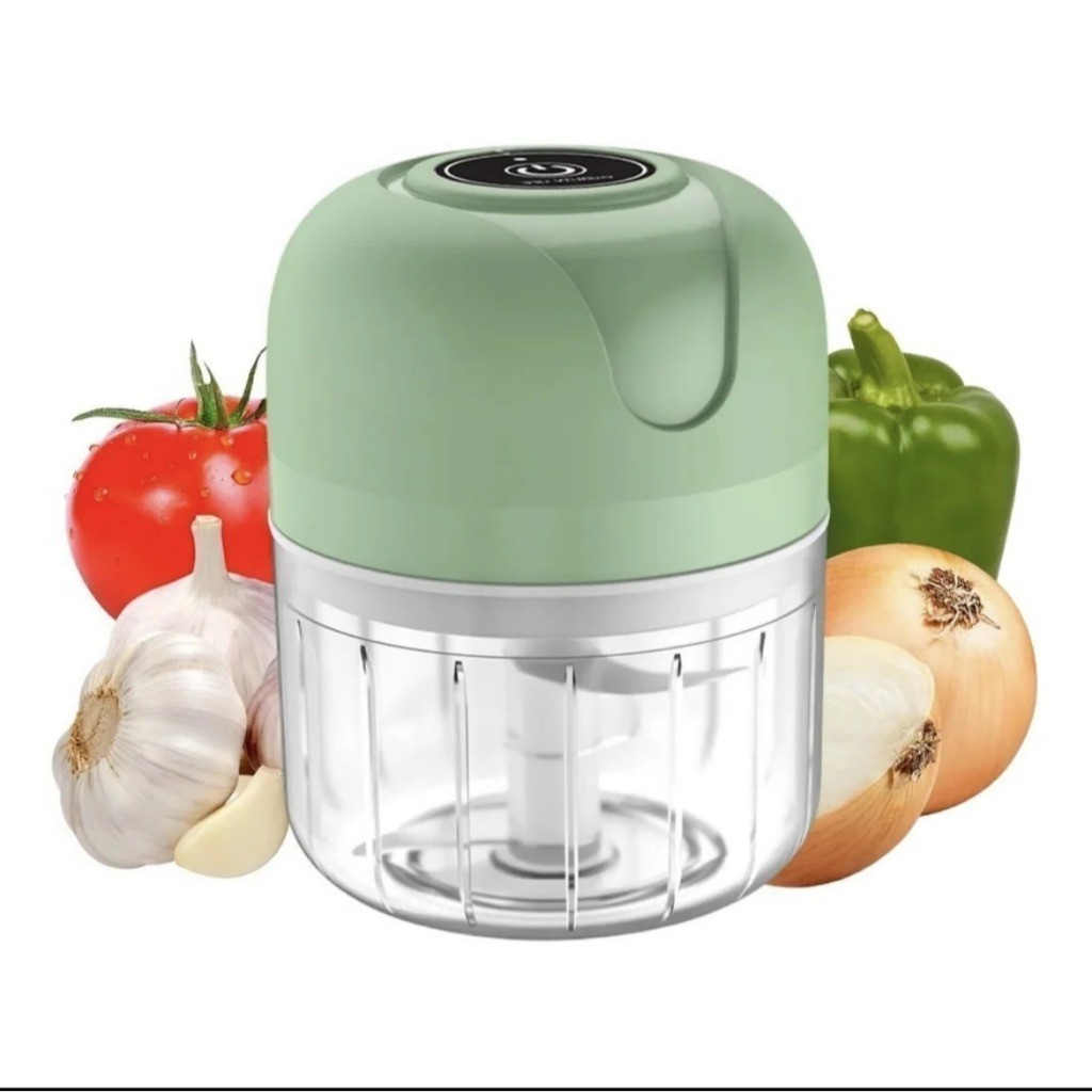 Mini Processador Elétrico de Alimentos 250ml USB 45W Triturador para Carne Legumes Alho e Frutas