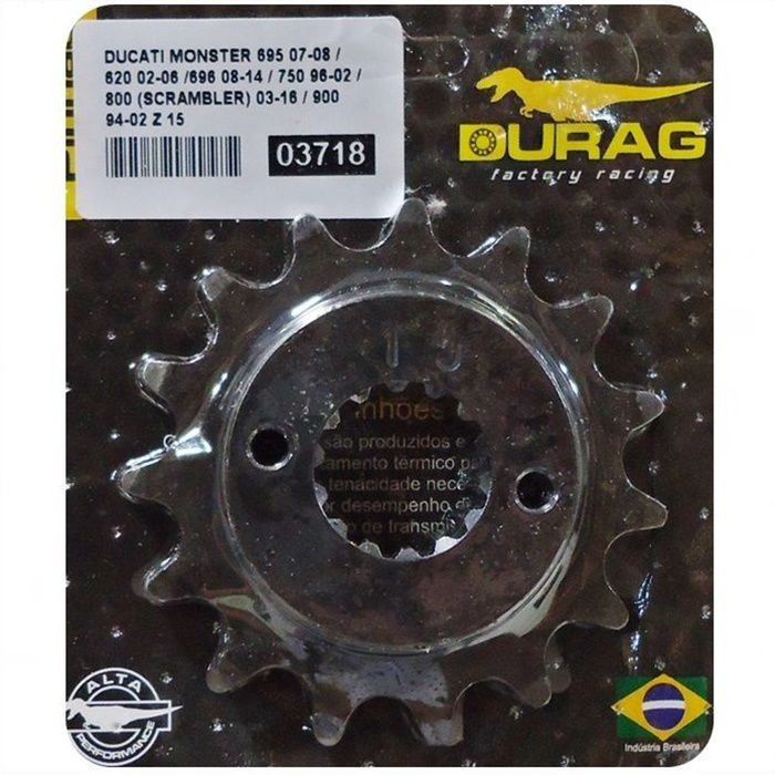 Pinhão - Ducati Monster 620 02-06 695 07-08 696 08-14 750 96-02 800 03-16 900 94-02 - 15 Dentes