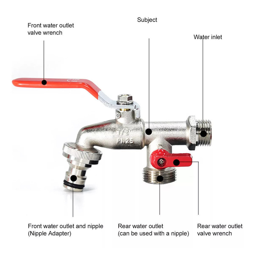 Torneiras Esfera Tanque E Maquina Duas Saídas Bico 1/2 X 3/4 em Oferta na Shopee