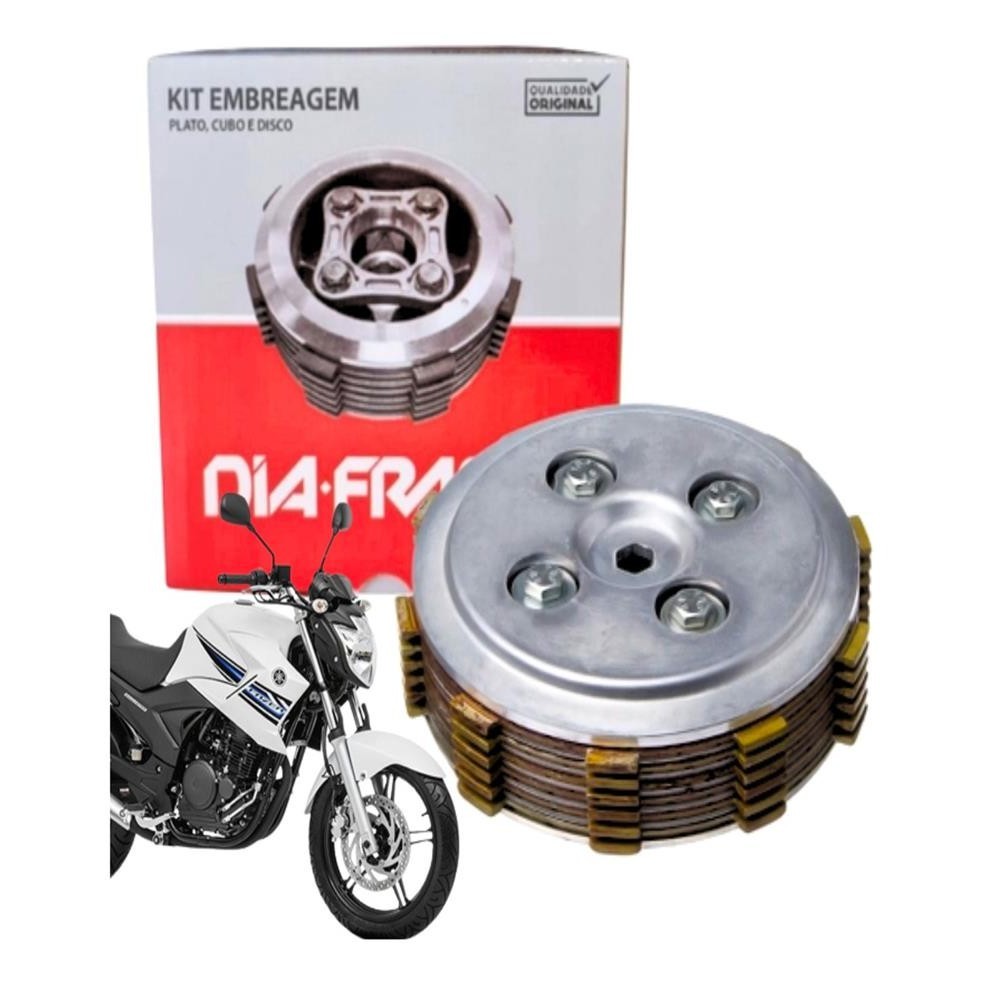 Kit Embreagem Fazer Lander Tenere 250 2005 A 2023 ORIGINAL DIAFRAG