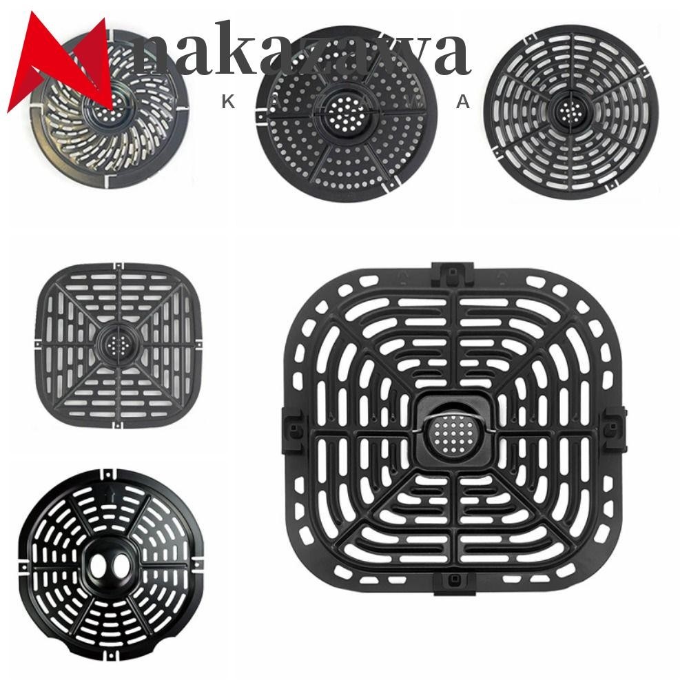 Panela Para Grelha De Fritadeira De Ar NAKAZAWA , Tapete Antiaderente Preto , Divisor Redondo De Cozinha Separador De Al