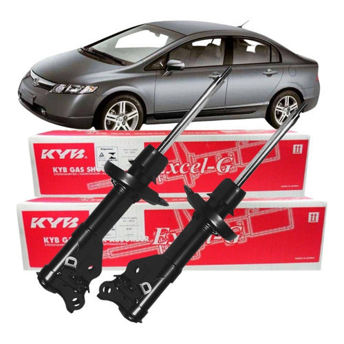 Par 2 Amortecedor Dianteiro Original Kayaba New Civic G8 2007 2008 2009 2011 em Oferta na Shopee