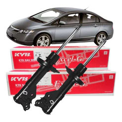 Par 2 Amortecedor Dianteiro Original Kayaba New Civic G8 2007 2008 2009 2011