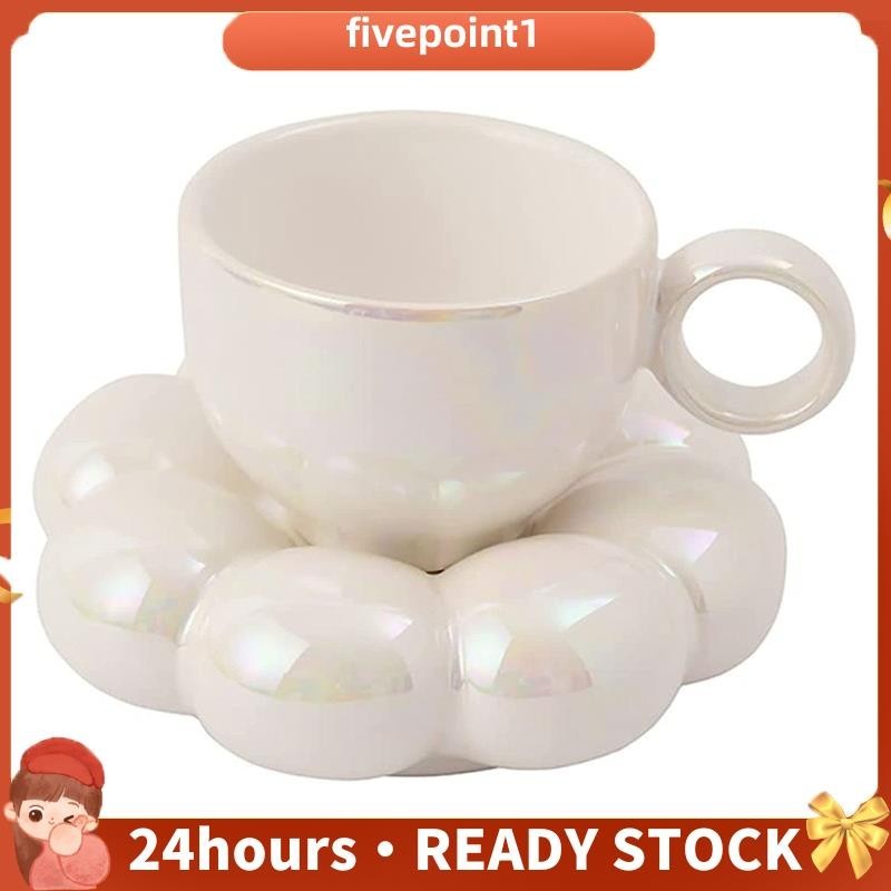 Conjunto De Xícaras De Café E Pires De Flores Caneca Cerâmica Chávena Com Girassol Chávena...