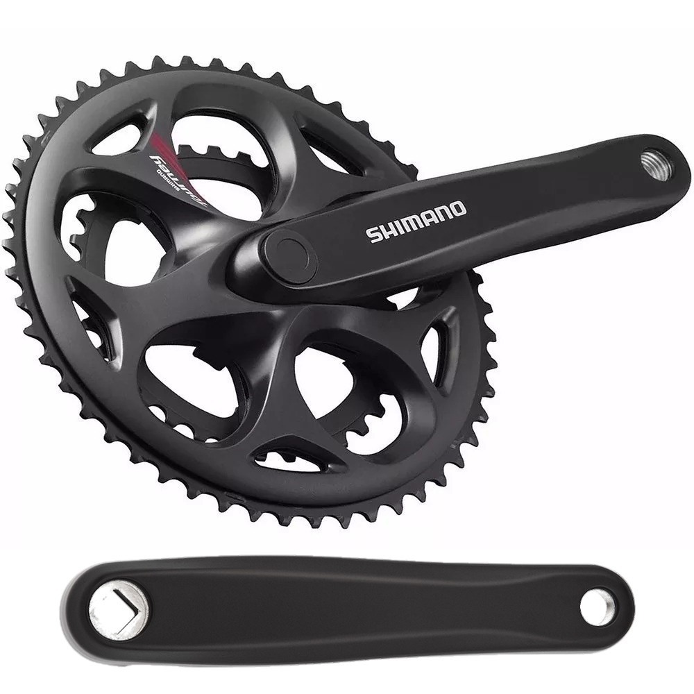 PEDIVELA SHIMANO TOURNEY A070 FC-A070 170MM PONTA QUADRADA - COROAS 50/34D - 2X7V / 2X8V