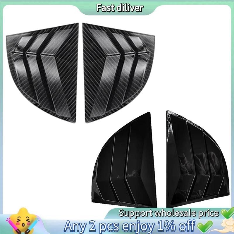 1Pair Carro De Com Janela Traseira Guarnição Da Tampa Do Obturador Para Honda Civic Sedan 8Th 2005-2011 Painel De Louver Lateral Autocolante De Ventilação