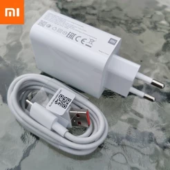 Novo Xia Redmi Nota 10 9 Carregador Rápido Pro 33W Carga turbo Tipo C