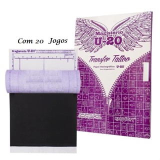 Kit 20 Hectograficos (Stencil Tatoo) Magisterio Decalque U20 Tatuagem em Oferta na Shopee