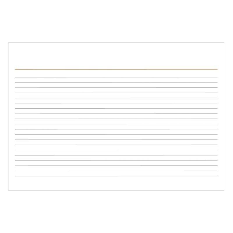 Ficha pautada 3x5 pacote com 100 folhas Tilibra - Stationery