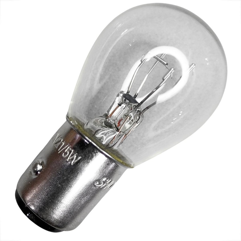 Kit 10 Lâmpada 2 Polos 1034 12V 21/5W Halogena BAY Veiculos