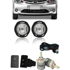 Kit Farol de Milha Neblina Toyota Etios + Kit LED