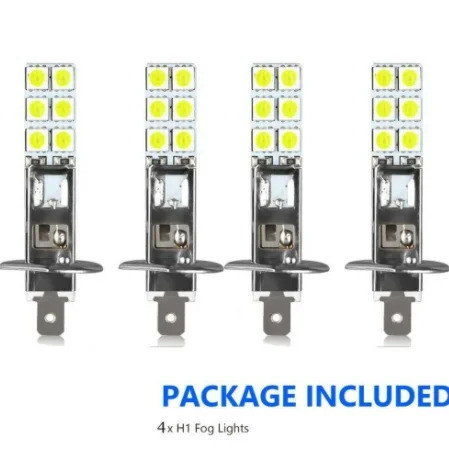 4PCS H1 50W Kit Lâmpadas LED Para Faróis De Carro Super Brilhante Lâmpada De Nevoeiro De Motocicleta DRL 6000K 12V