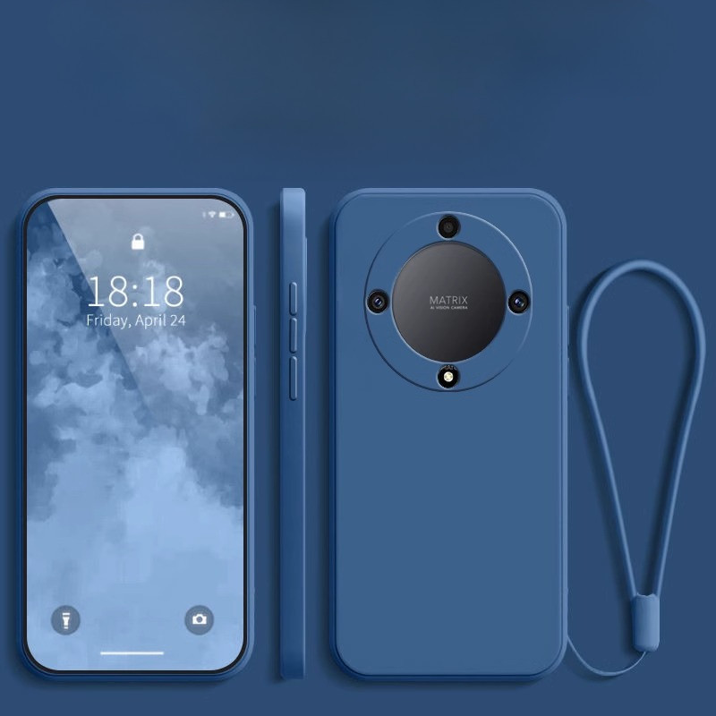 Capa Para Magic 7 Lite , Cordão De Silicone Líquido , Capas De Telefone Honor X9C 6 6Pro 7 Pro 5 Macia Fosca
