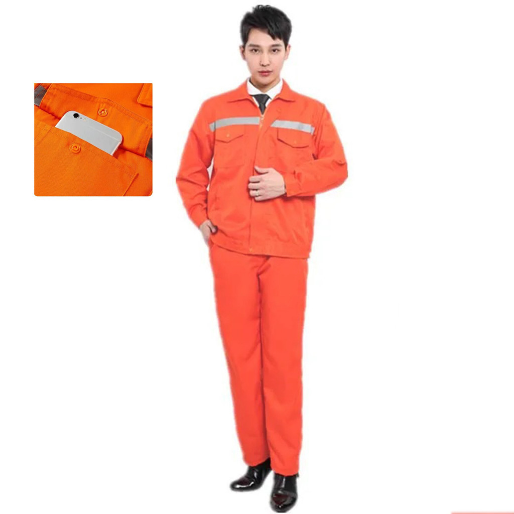 Conjunto Uniforme Segurança Profissional EPI  Faixa Refletiva Obra Eletricista Mecanico Construçao Civil Prestador de Serviço Trabalho