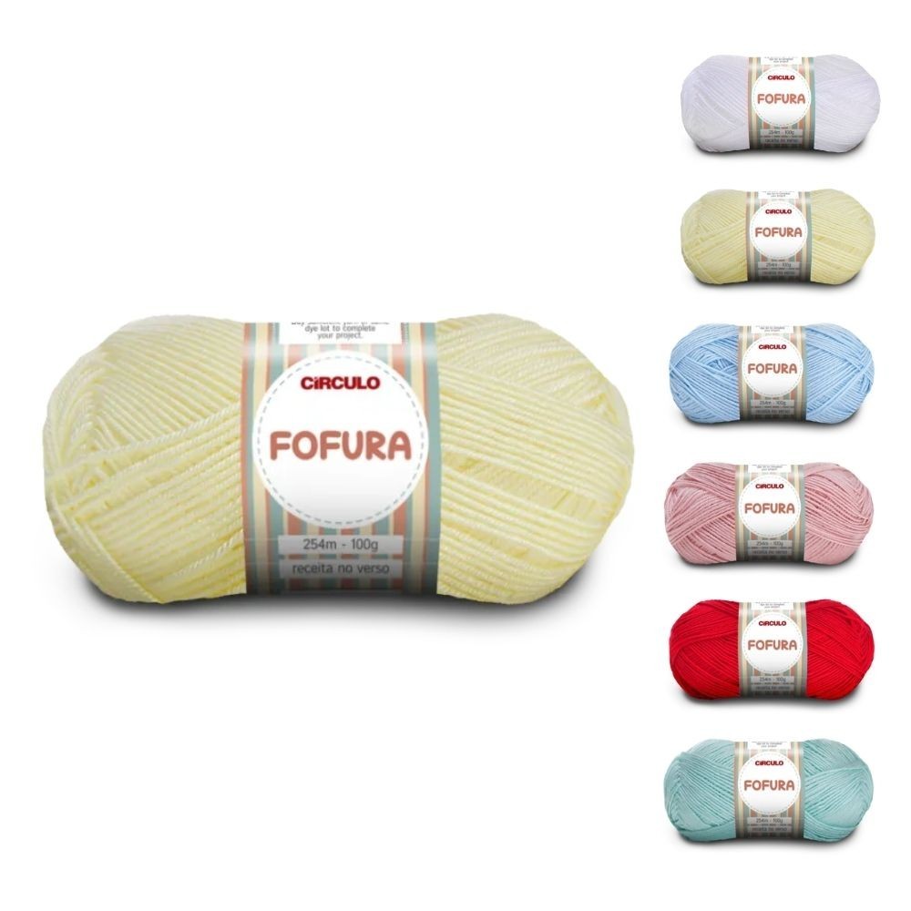 Lã Fio Fofura Baby e Kids para Bebê Círculo 100g
