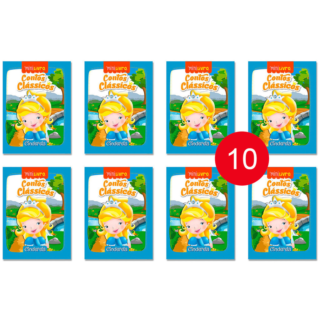 Kit 10 Livrinhos Cinderela Lembrancinha de Festa Sacolinha Aniversário - Ciranda Cultural em Oferta na Shopee