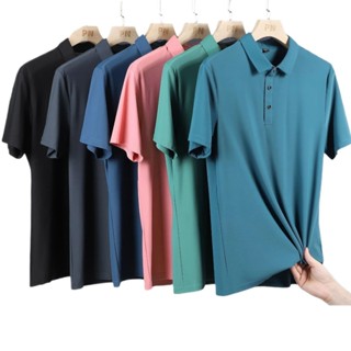 50-140KG PLUS SIZE Camisas Pólo  BLUSA De Negócios Homens Casual De Manga Curta De Alta Qualidade Respiráveis em Oferta na Shopee