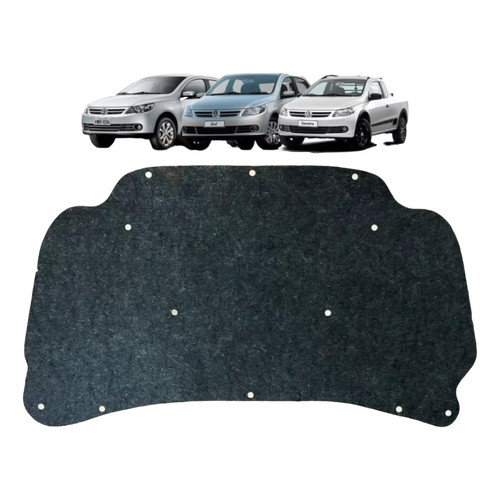 Manta Acústica Forro de Capô Gol Saveiro Voyage G5 2009 2010 2011 2012 + Presilhas