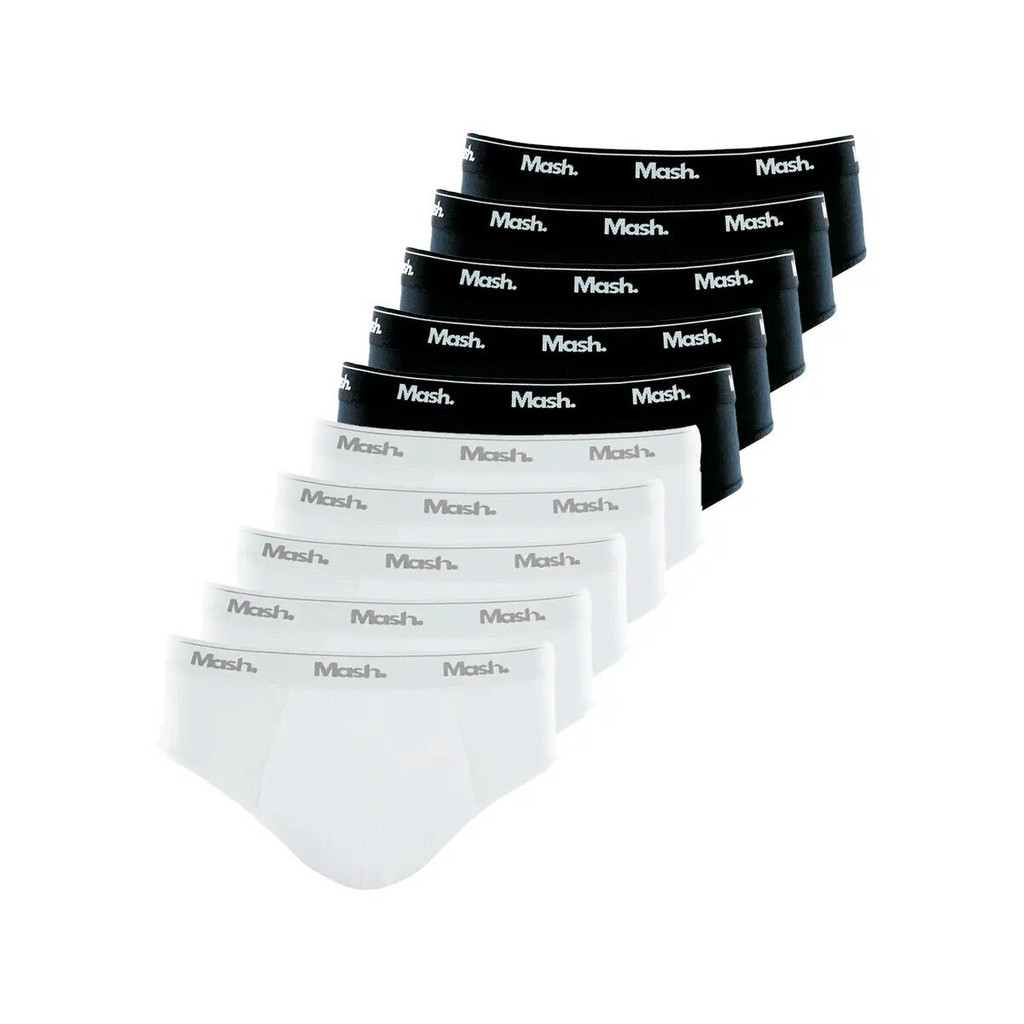 Kit com 10 Cuecas Slip Mash 073.58 Colorido em Oferta na Shopee