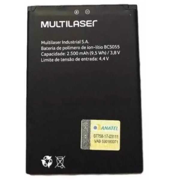 Bateria Bcs055 Ms60f P9055/56/57/58 Multilaser