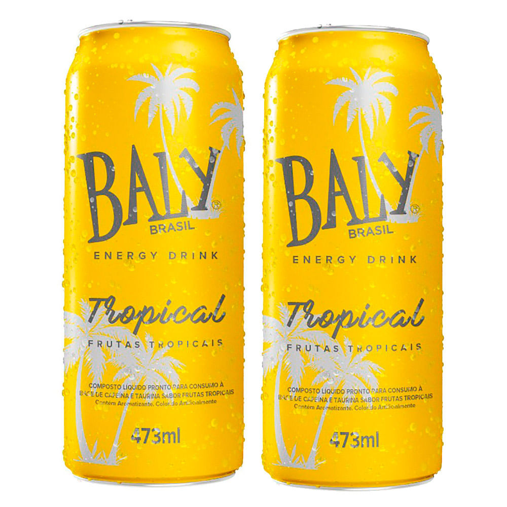 Kit 2 Energético Baly Tropical 473ml