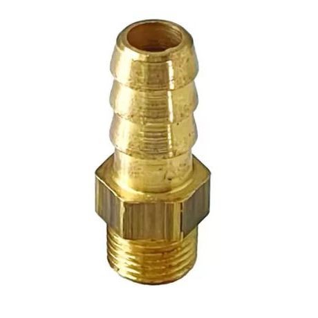 Niple para Mangueira Latão 1/8" NPT Macho x 5/16" BM - ALUMEGAS
