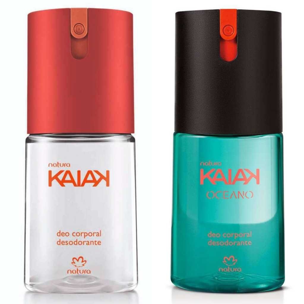 Desodorante Corporal Kaiak Feminino 100ml/Kaiak Oceano Feminino 100ml(KIT COM 02)