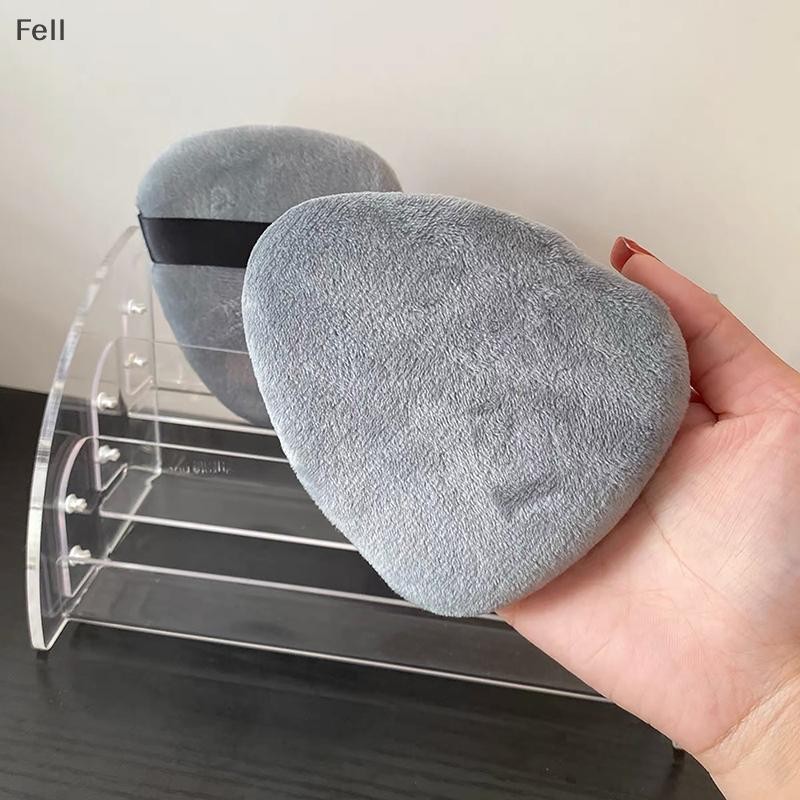 [Fel] 1 Peça Grande Formato De Gota Veludo Cosméticos Puff Feminino Esponja De Maquiagem Macia Base Creme Beleza Ferrame