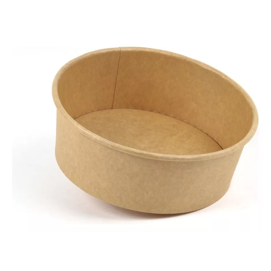 100un - Pote Bowl Kraft sem Tampa Alimentos 750ml