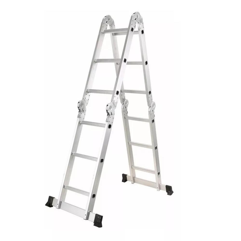 Escada Articulada Multifuncional 4x3 Alumínio Fortt 12 Degraus 3.34m - EAM4X3
 em Oferta na Shopee