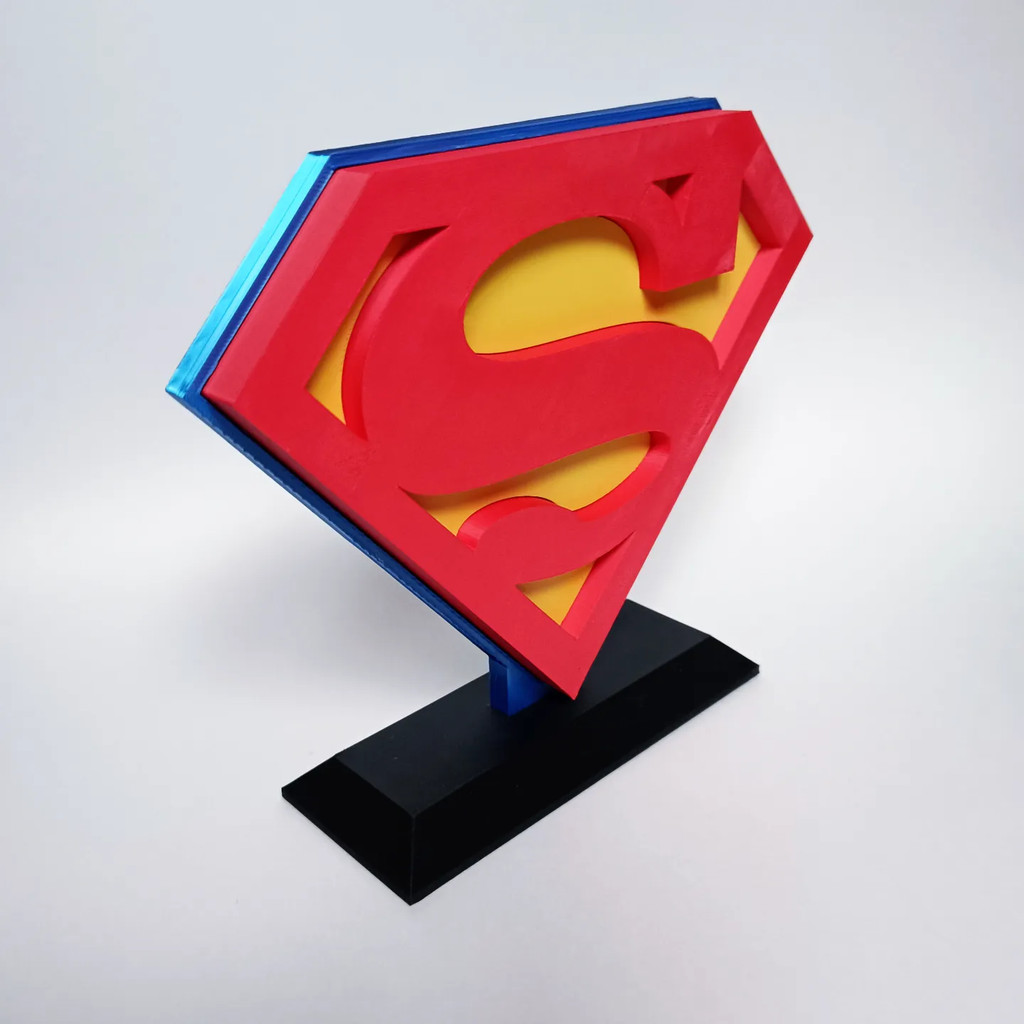 LOGO 3D SUPERMAN+SUPORTE