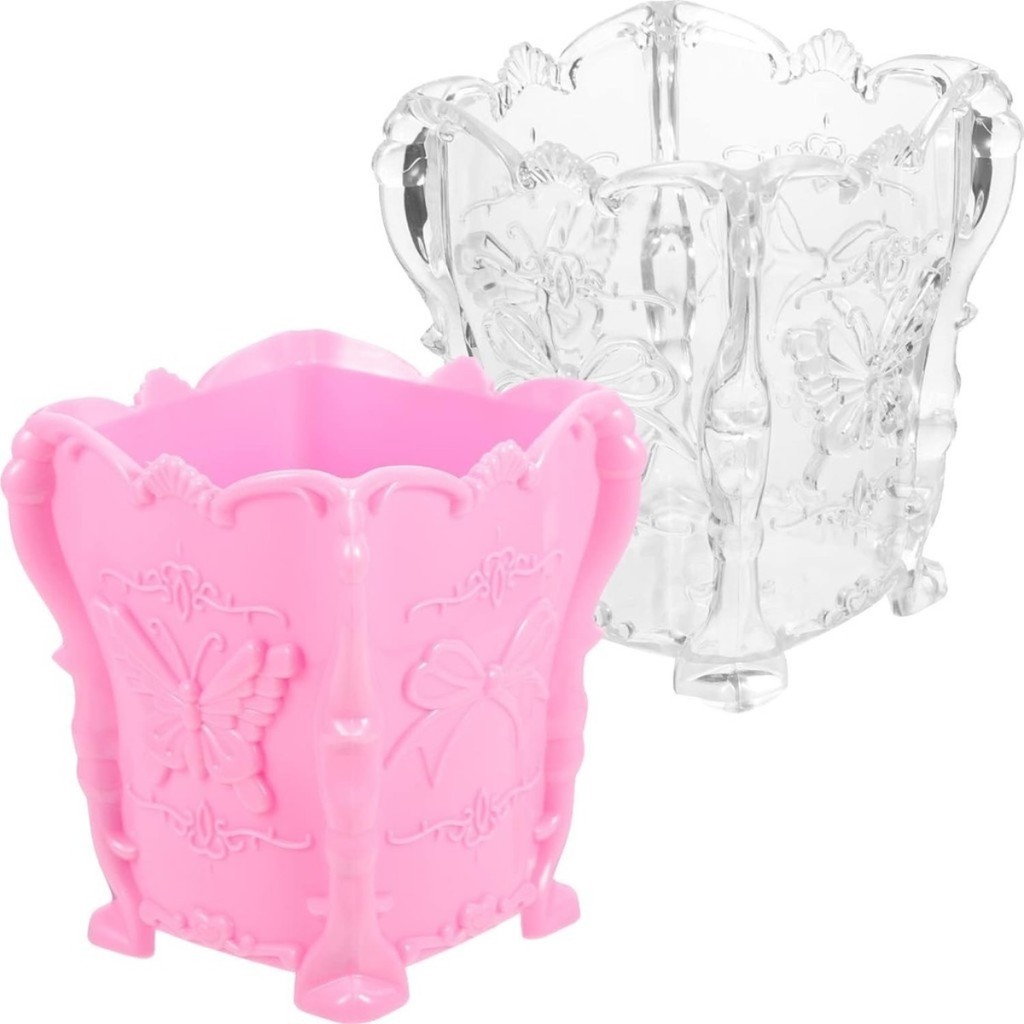 Porta Algodão e Pincel de Acrílico Borboleta para Manicure Nail