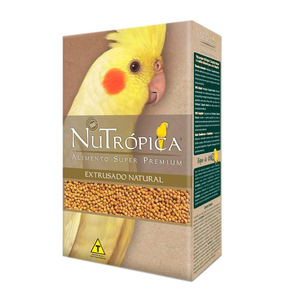 Ração Nutrópica Extrusado Natural Para Calopsitas 600g em Oferta na Shopee