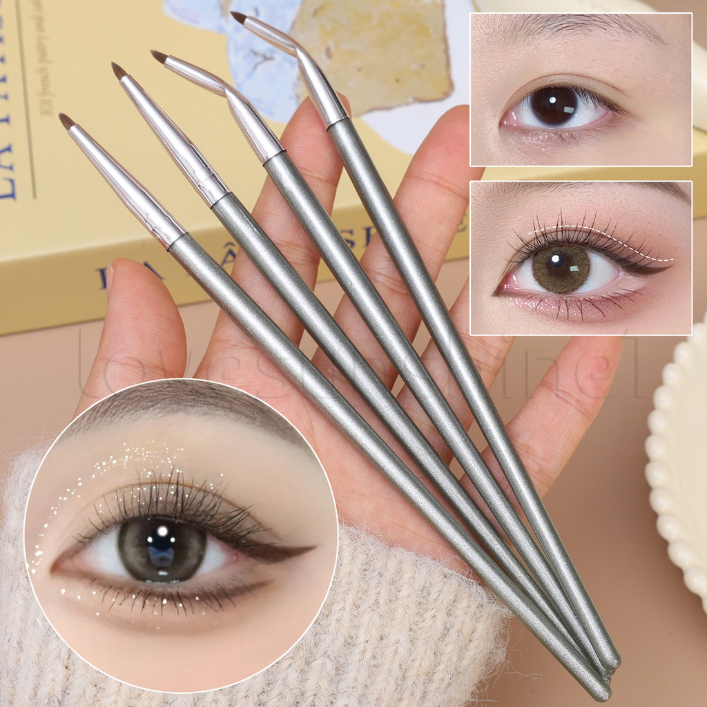 Ferramentas De Maquiagem Para Detalhes Dos Olhos-Pincéis Delineador De Cabeça Dobrada De 1/2 Unidades-Pincel Ultrafino D