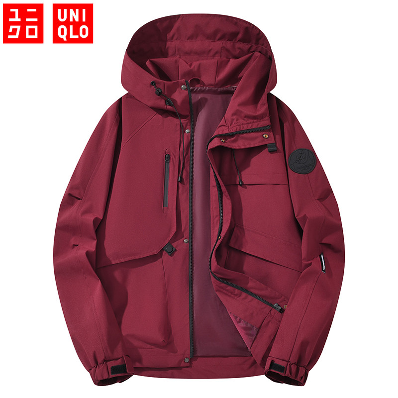 Jaqueta Impermeável UNIQLO Feminina Para Atividades Ao Ar Livre De Alta Qualidade À Prova De Vento E D'água Montanhismo