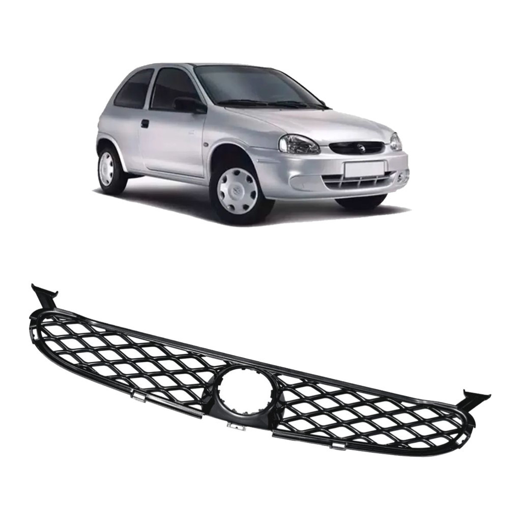 Grade Dianteira Corsa 2000 A 2003 Preto Exceto Classic