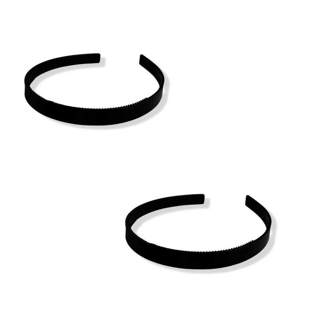 48 Arco Plástico Tiara Média Reta Dentinho Pente P/ Decorar Encapar 15mm
