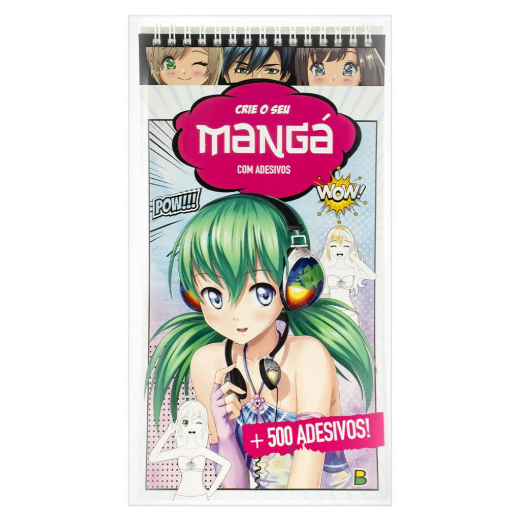 CRIE O SEU MANGA COM ADESIVOS - Books & Magazines