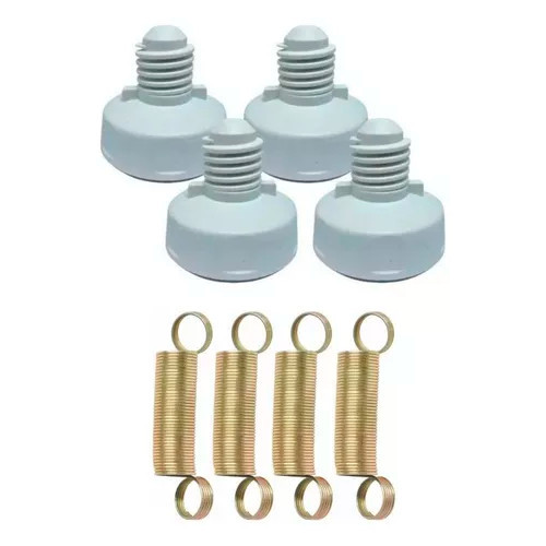 Kit Electrolux com 4 Pes Niveladores e 4 Molas Vara Suspensão