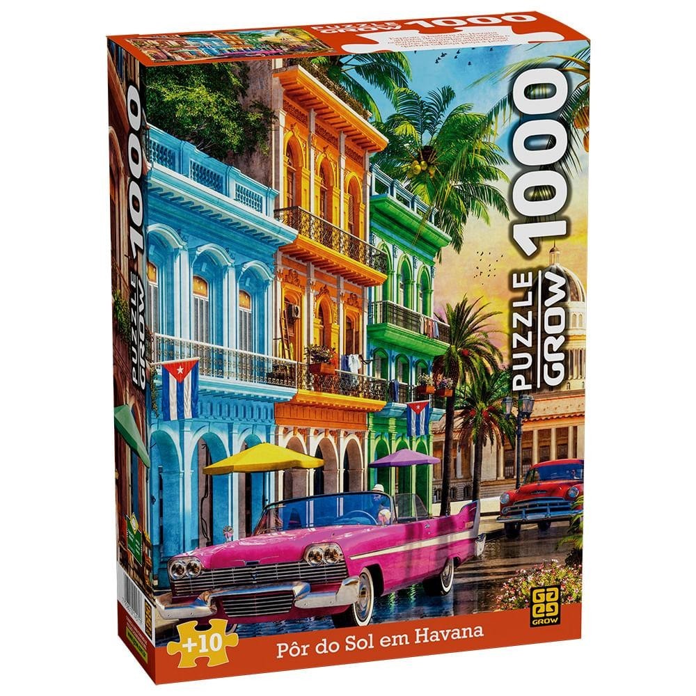 Puzzle 1000 peças Pôr do Sol em Havana - Mom & Baby