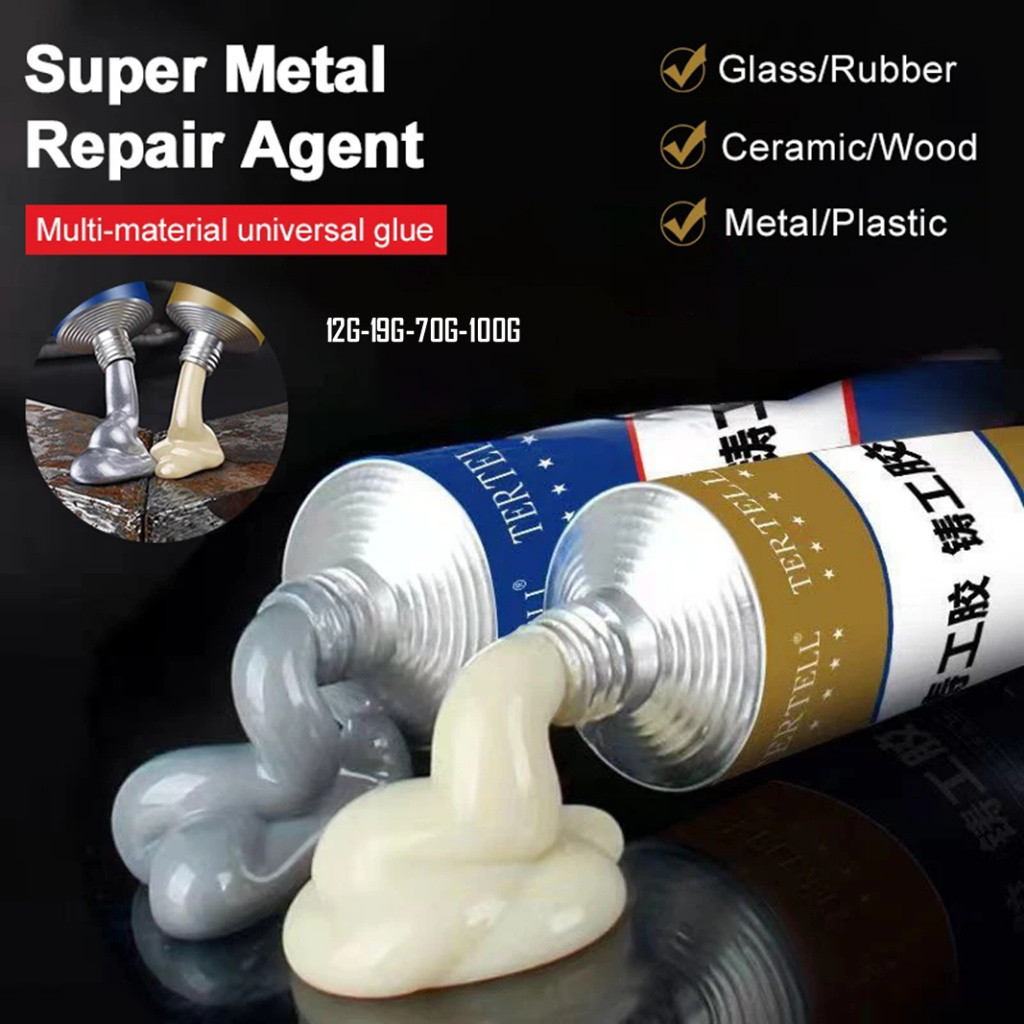 20g/70g/100g Cola de reparo mágico AB ferro fundido adesivo de metal resistente ao calor agente de metal de soldagem
