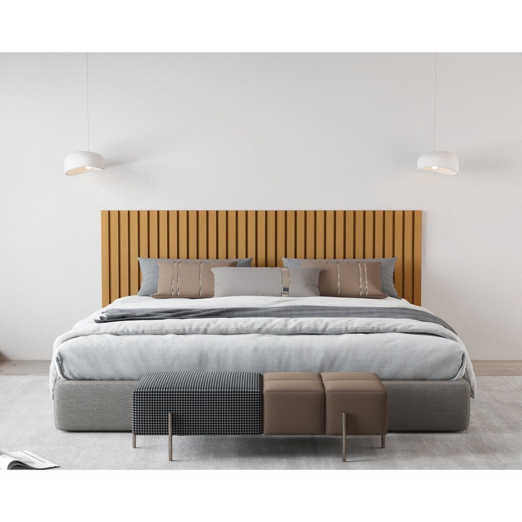 Cabeceira Ripada Maracá King 215cm MDF/MDP