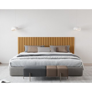Cabeceira Ripada Maracá King 215cm MDF/MDP  Nature em Oferta na Shopee