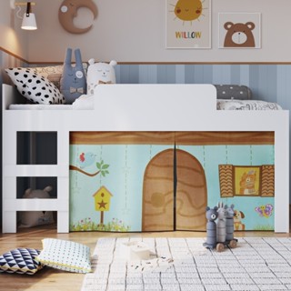 Cama Infantil com Cabaninha Alegria Branco Cm088 - Art In Móveis em Oferta na Shopee