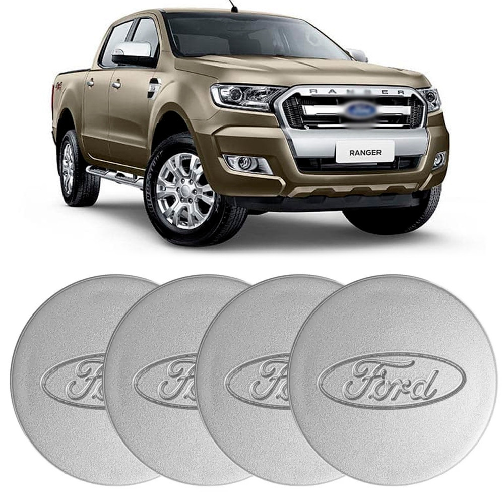Jogo 4 Calota Calotinha Centro Meio Roda Ranger Limited XLS XLT 2013 até 2018