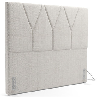Cabeceira Cama Box Casal Queen 160 cm Aurora W01 Linho Champagne - Lyam Decor em Oferta na Shopee