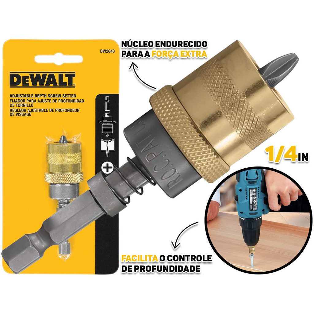Ponta Para Parafusar Bits Para Drywall Bricolagem Com Regulador De Profundidade Dewalt