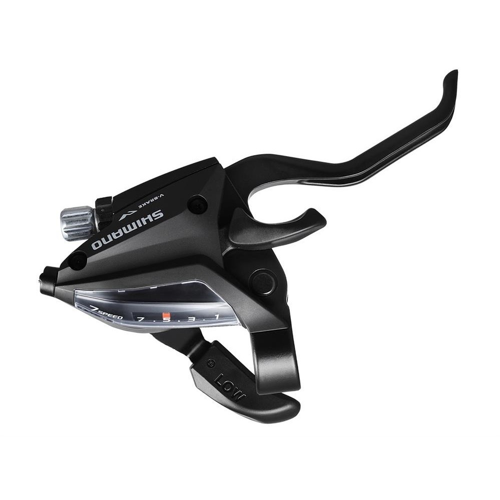 ALAVANCA CÂMBIO/FREIO SHIMANO ALTUS ST-EF500 EZ FIRE V-BRAKE OU DISCO MECÂNICO TRASEIRO DIREITO - 7V em Oferta na Shopee