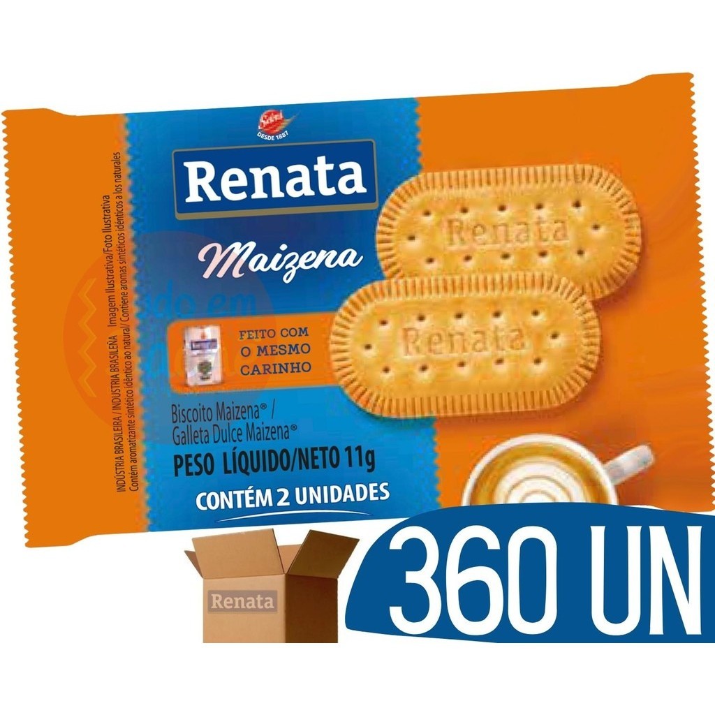 Biscoito em Sache Maizena Renata Bolacha Maisena - 360 und Individual