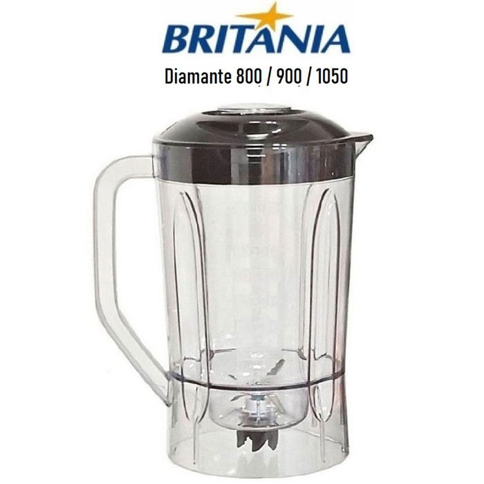 Copo do Liquidificador Britânia DIAMANTE 800 / 900 / 1050 PRETO  (ORIGINAL)